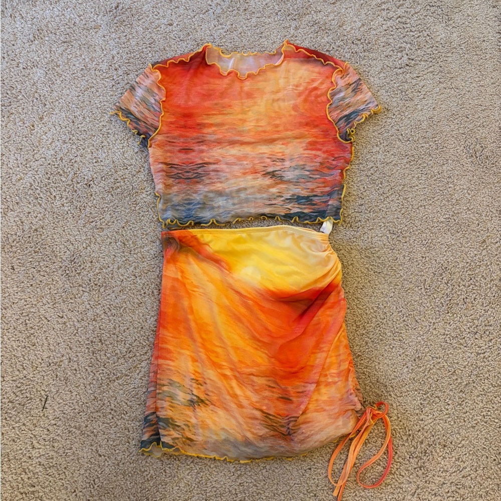 Vibrant Multicolor Two-Piece Set
